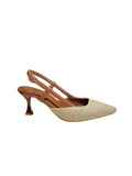 Braided Slingback Heel