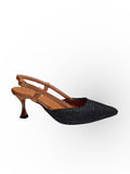 Braided Slingback Heel
