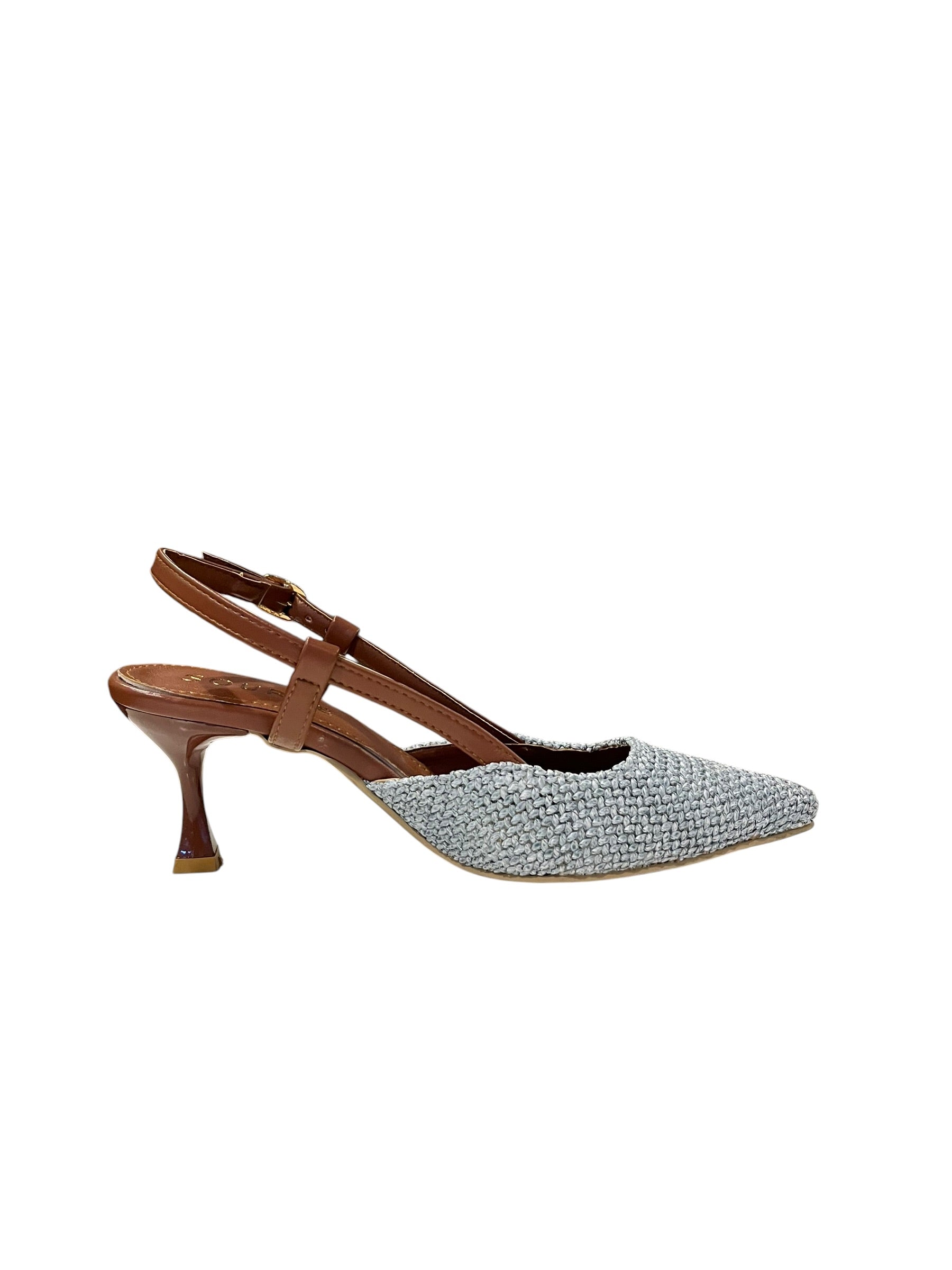 Braided Slingback Heel