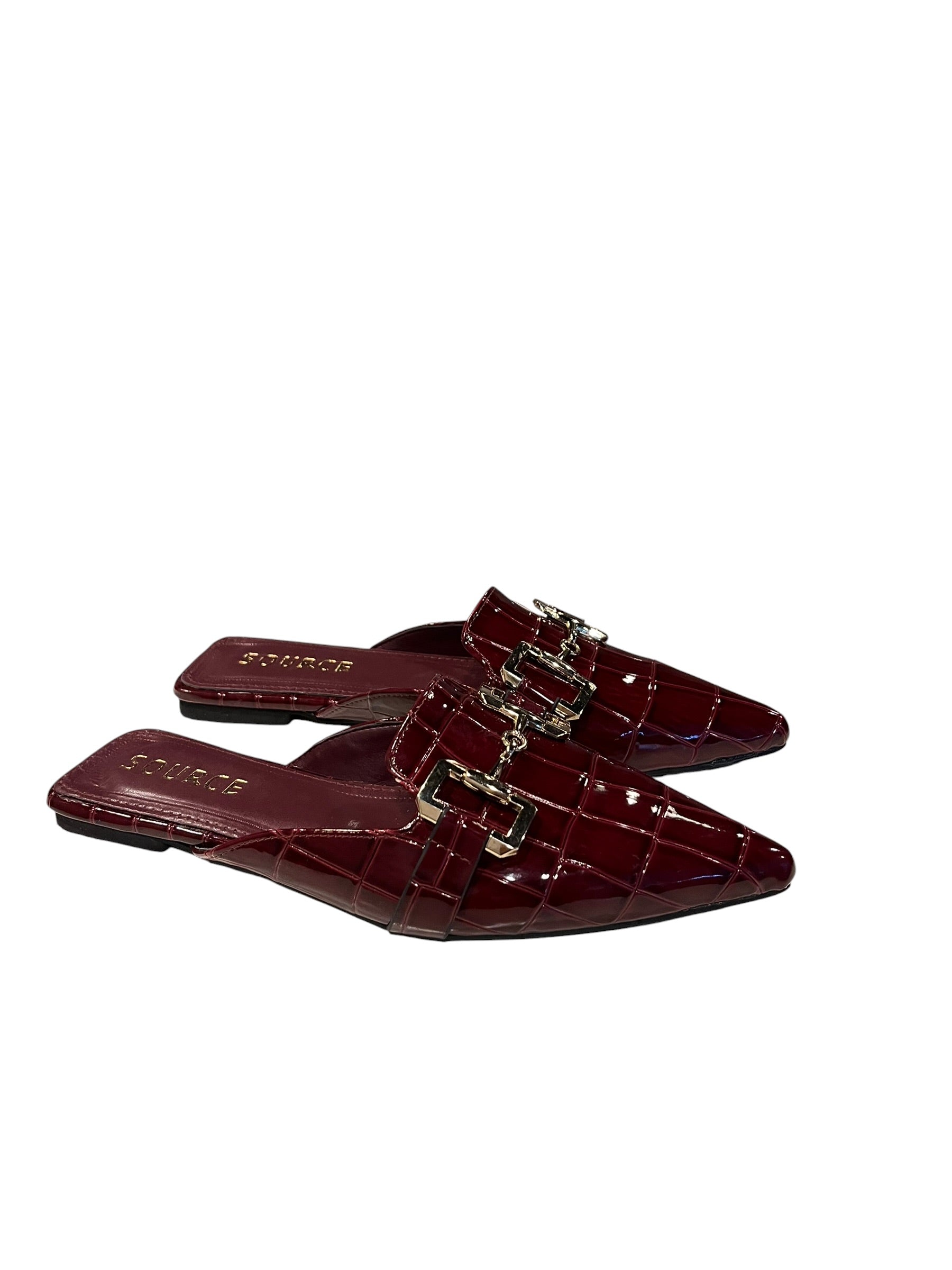 Link Leather Mule Wine Source