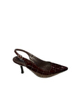 Croc Slingback Heels Source