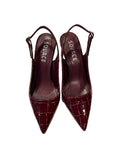 Croc Slingback Heels Source