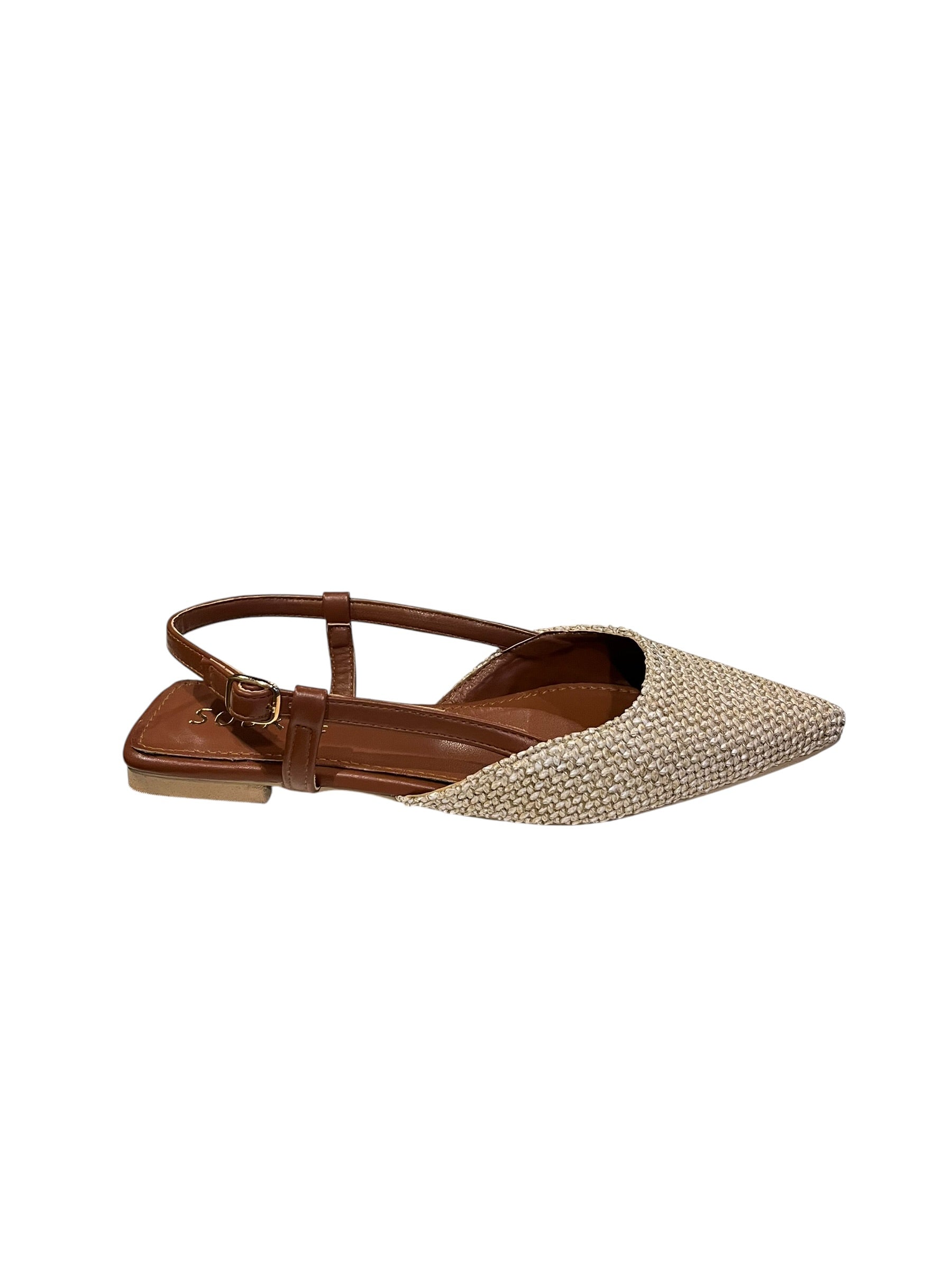 Braided Slingback Flat