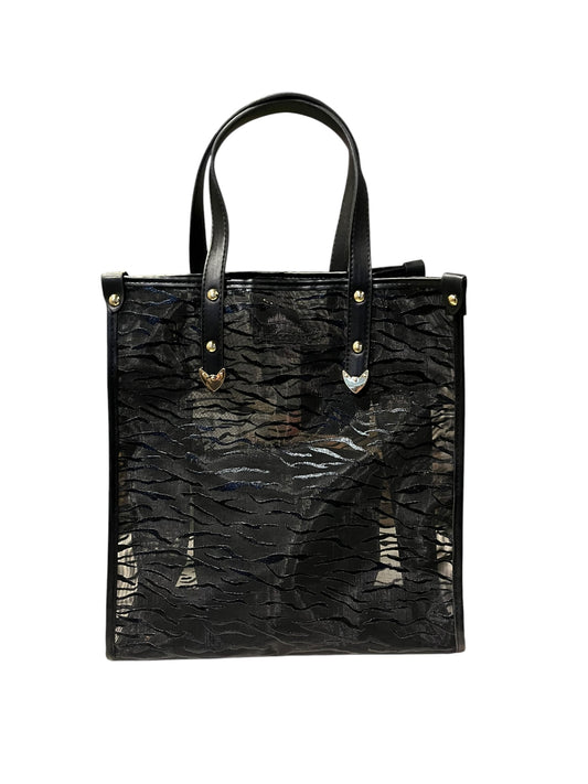 Metallic Pattern Tote Black Source