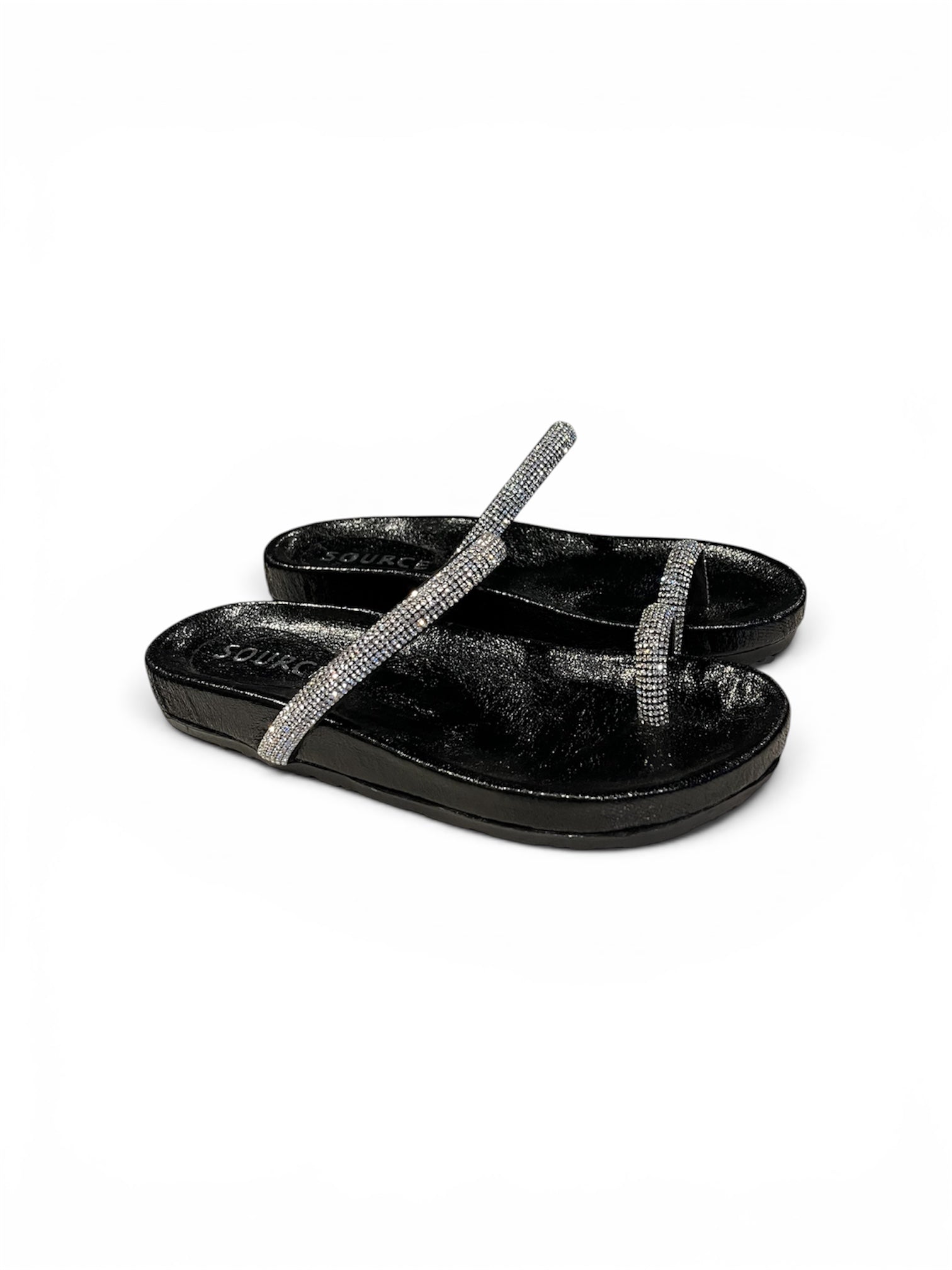 Crystal Toe Loop Slippers