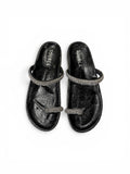 Crystal Toe Loop Slippers