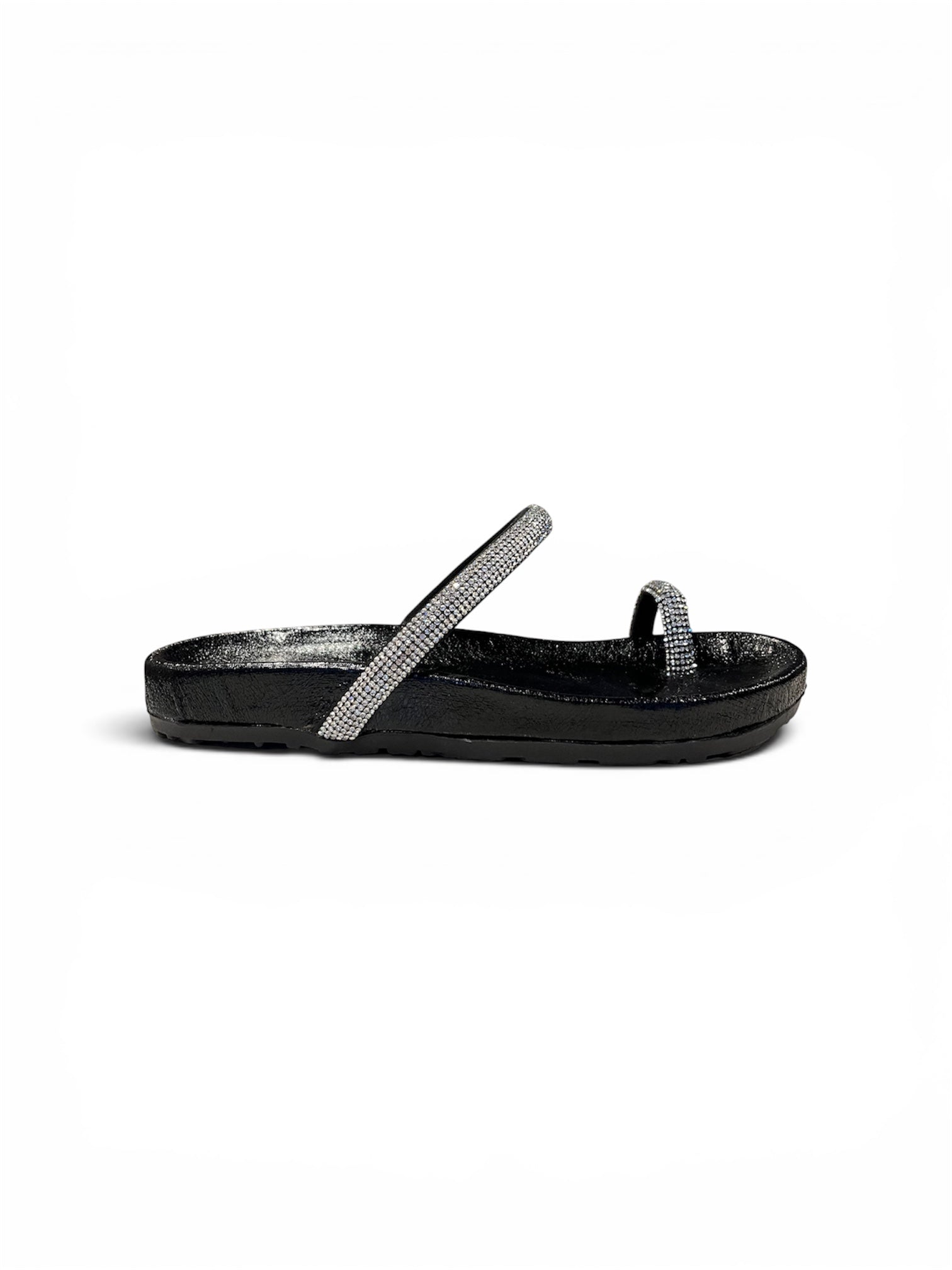 Crystal Toe Loop Slippers