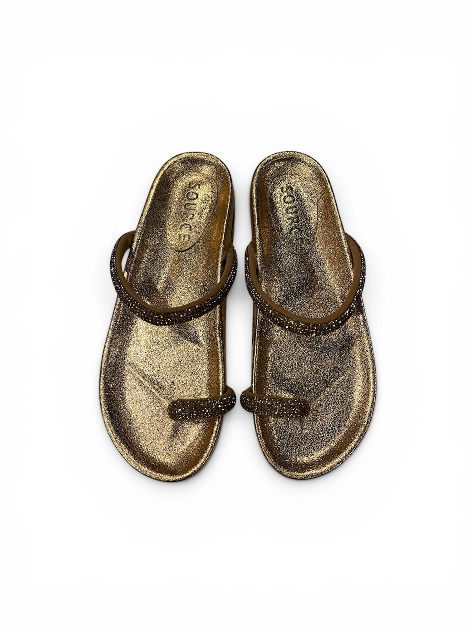 Crystal Toe Loop Slippers
