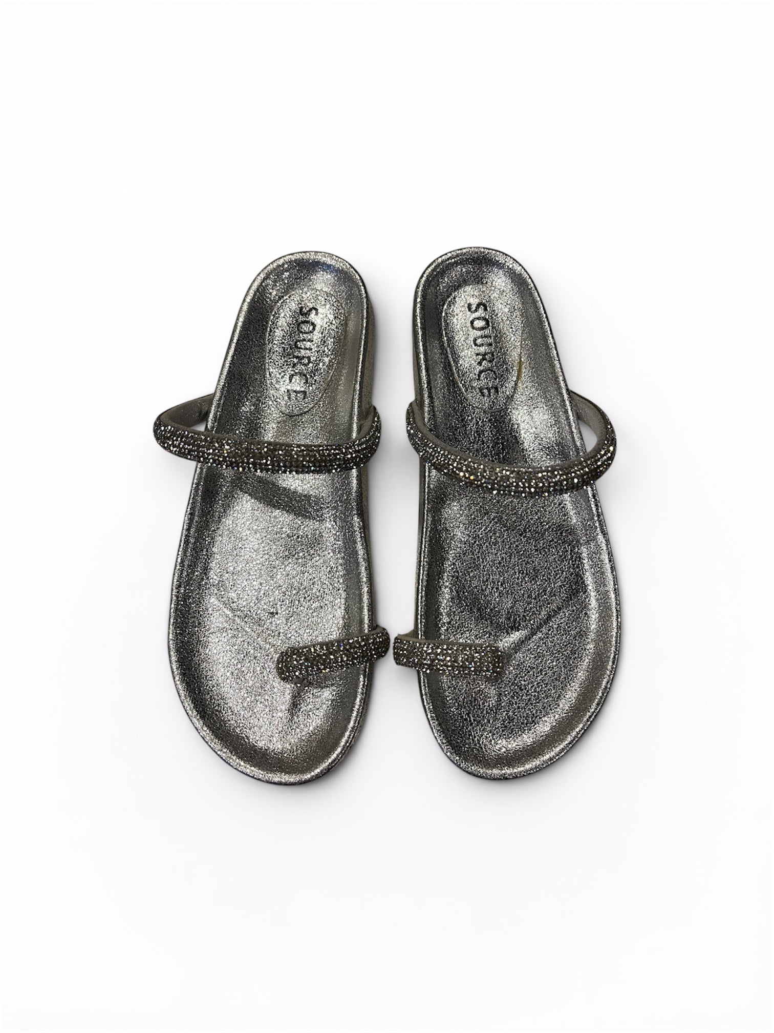 Crystal Toe Loop Slippers