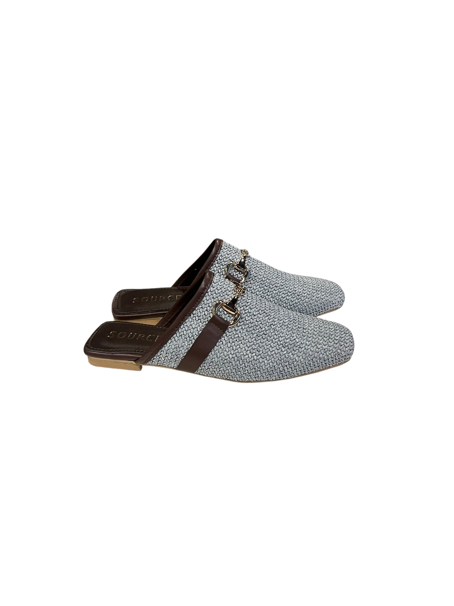 LOAFER MULE Blue SOURCE