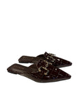 Link Leather Mule Brown Source