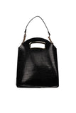 Black Croc Ruby Chain Shoulder Bag Source