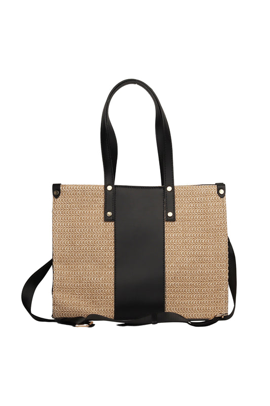 Deep Charcoal Strap Sasha Woven Shoulder Bag Source