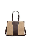 Dark Cocoa Ivy Woven Shoulder Bag Source