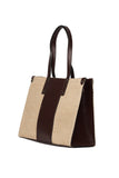 Dark Cocoa Ivy Woven Shoulder Bag Source