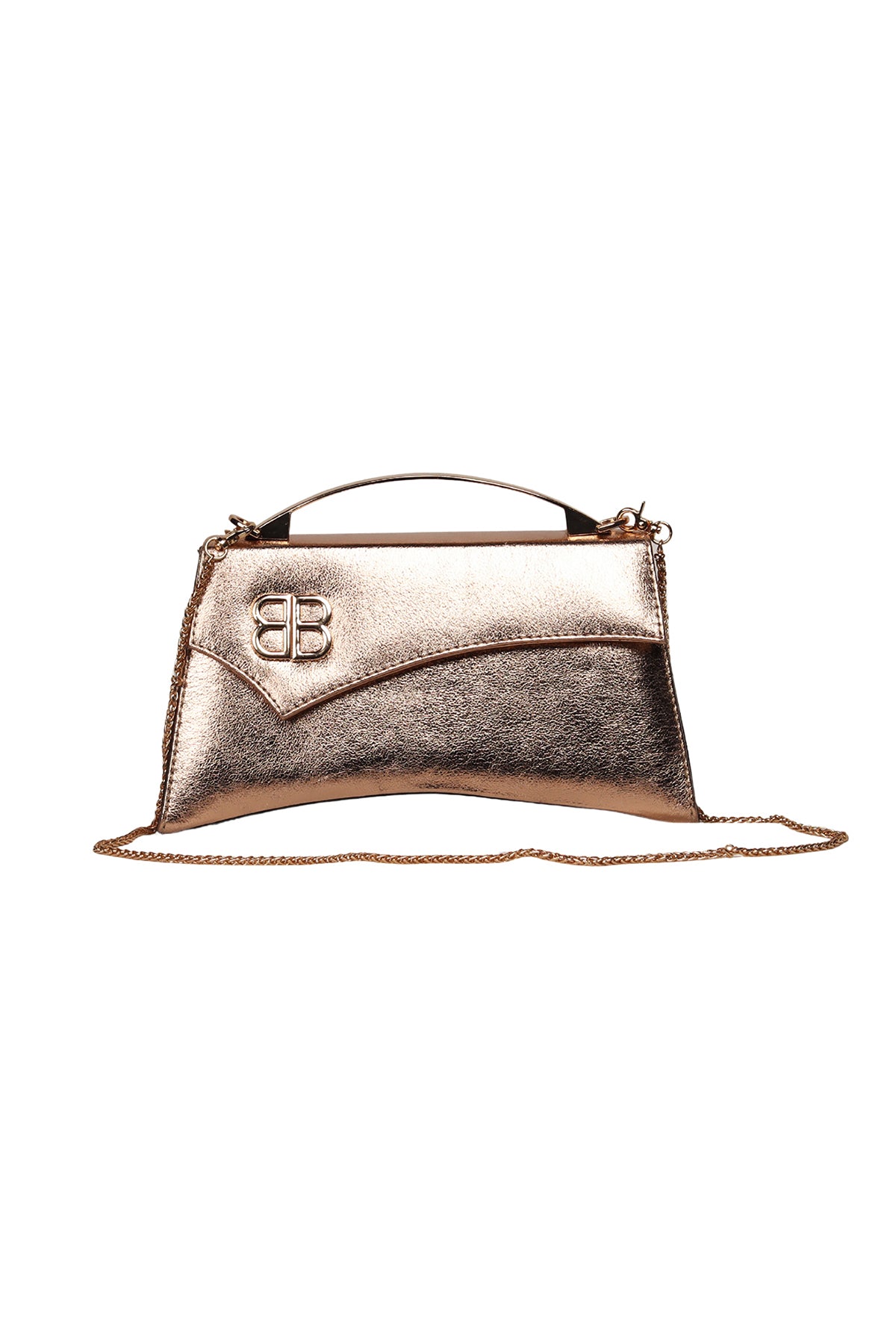 Rose Gold Curve Clutch Source