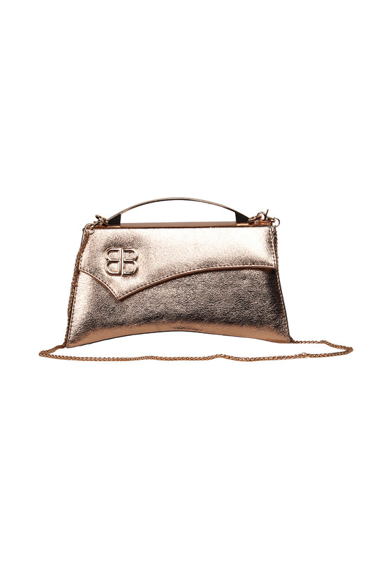 Rose Gold Curve Clutch Source