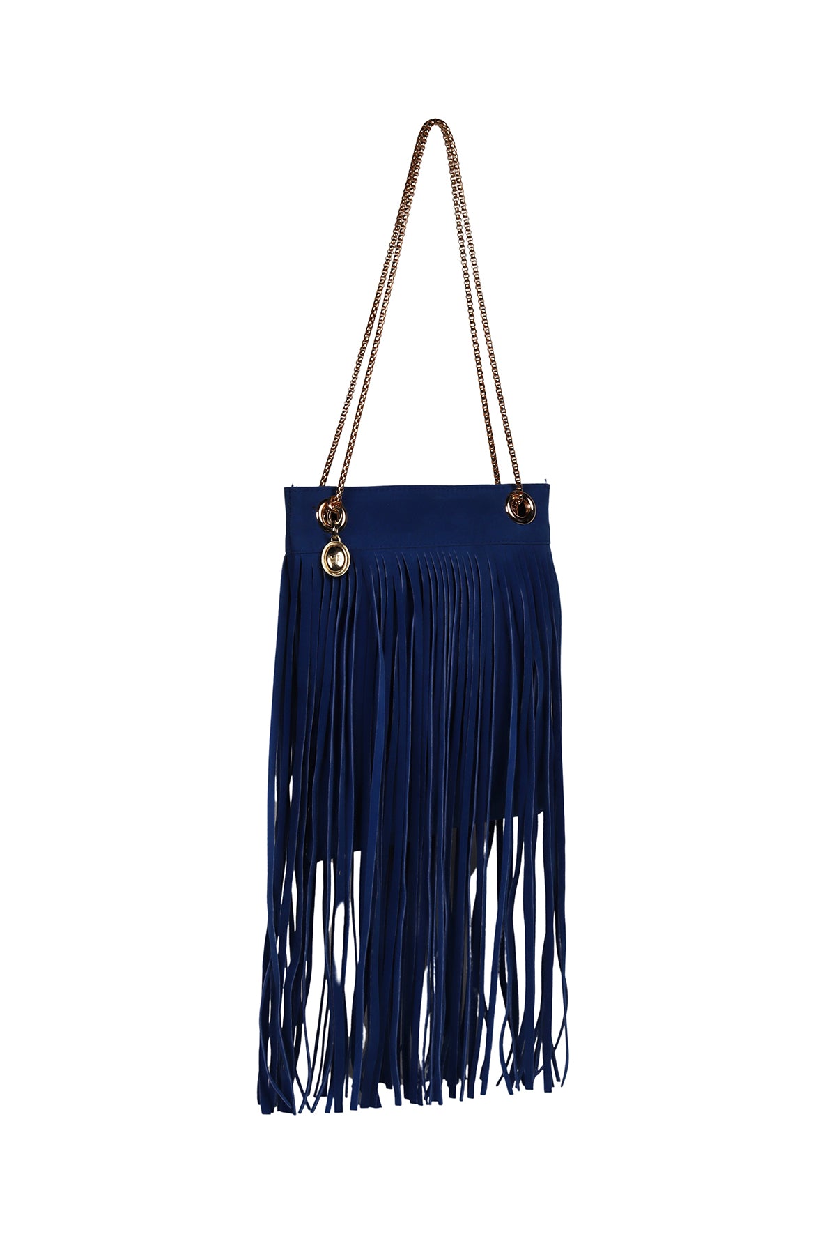 Royal Blue Madison Fringe Shoulder Bag Source