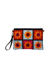 Tangerine Pop Floral Wristlet Source