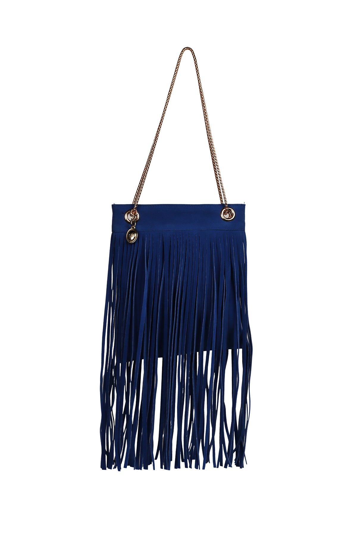 Royal Blue Madison Fringe Shoulder Bag Source