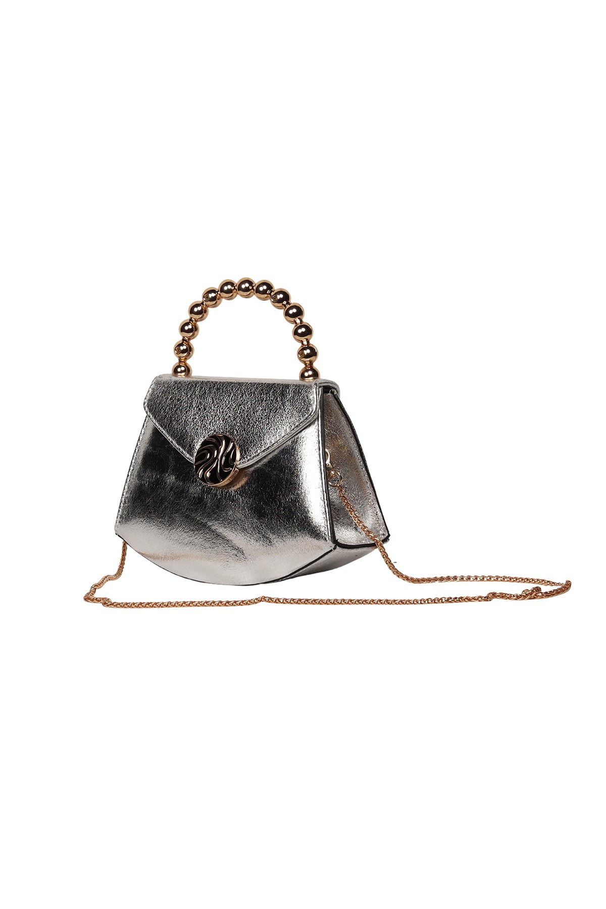 Silver Celeste Mini Top Handle Bag Source