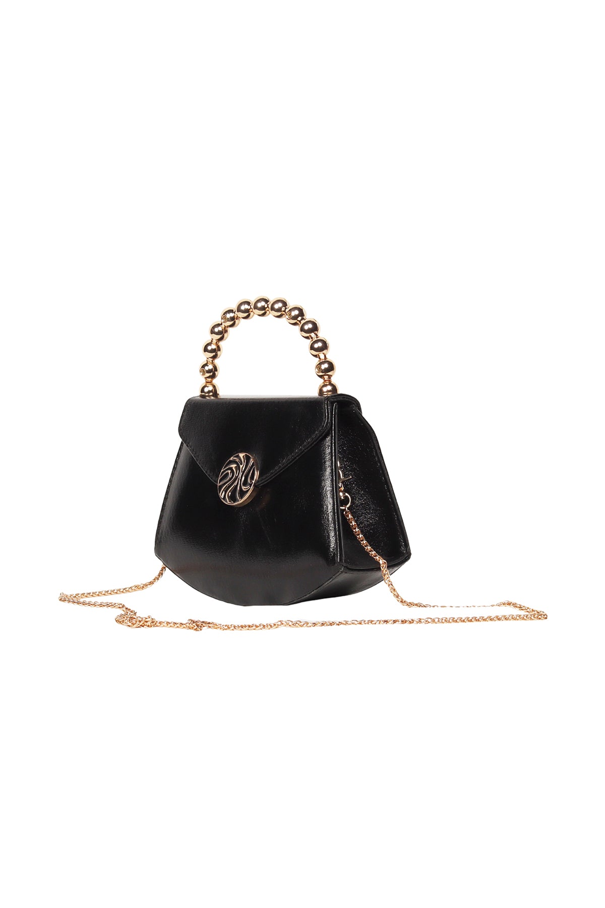 Black Celeste Mini Top Handle Bag Source
