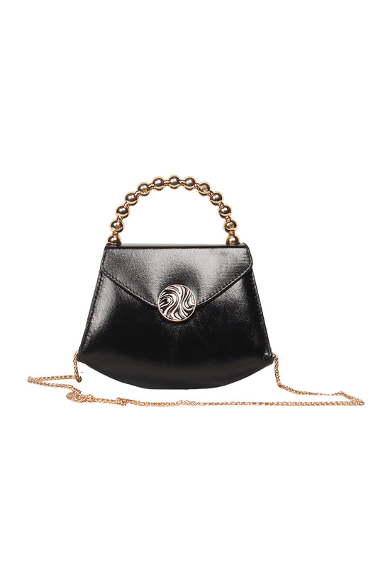 Black Celeste Mini Top Handle Bag Source