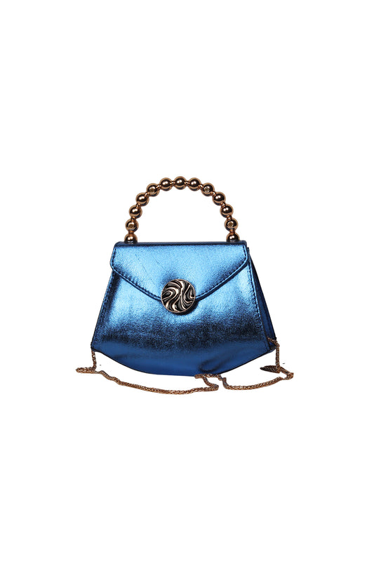 Electric Blue Celeste Mini Top Handle Bag Source