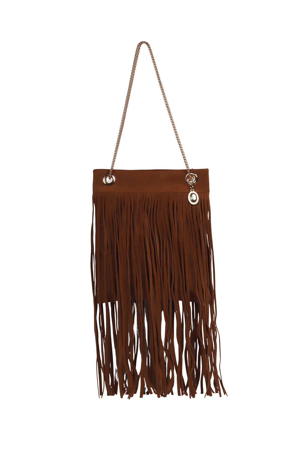 Chestnut Madison Fringe Shoulder Bag Source
