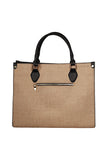 Tan & Noir Sleek Work Handbag Source
