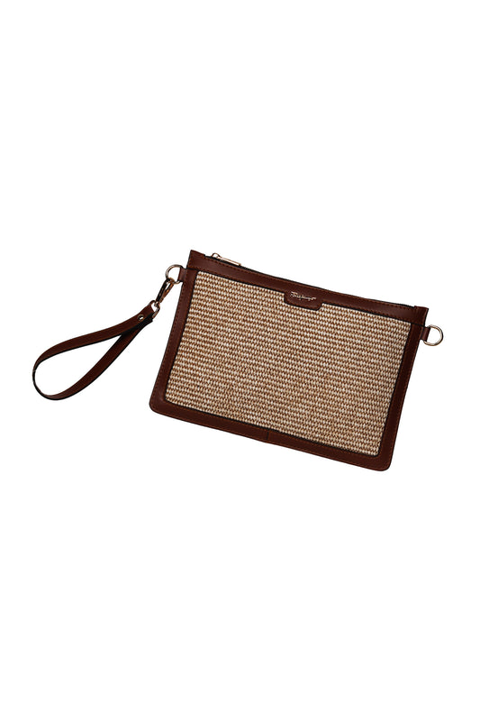 Cocoa Lana Woven Clutch Source