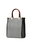 Grey Amelia Woven Handle Bag Source