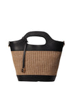 Tan & Black Bella Lock Tote Source