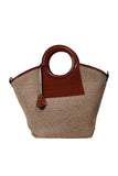 Cognac Havana Round Handle Tote Source