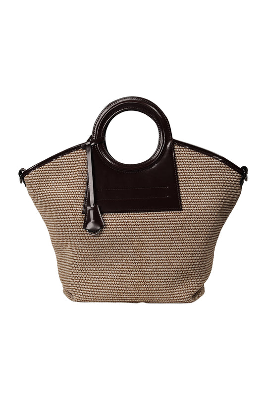 Espresso Havana Round Handle Tote Source
