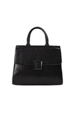 Black Python Bella Structured Handbag Source