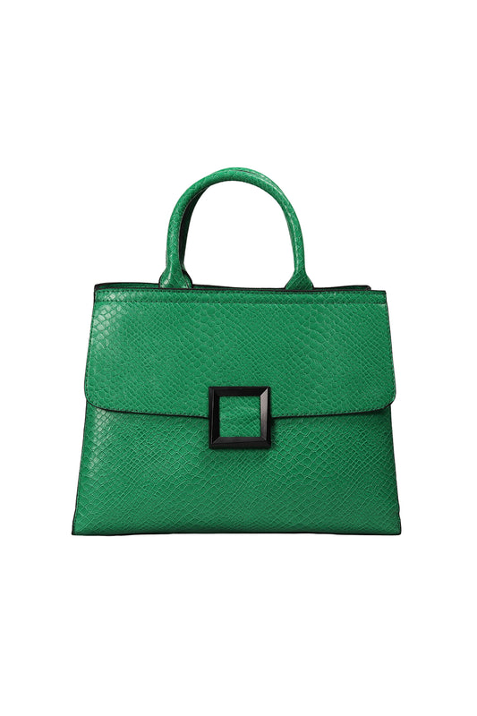 Emerald Python Bella Structured Handbag Source