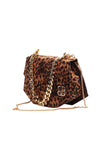 Leopard Velvet Chain Shoulder Bag Source